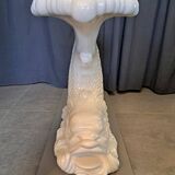 Earthenware dolphin plant holder