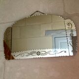 Former art deco mirror  63 x 39cm