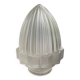 Art Deco frosted glass shell globe