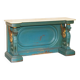 Antique hand-carved console circa 1880 with a marble top.