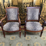 2 armchairs restoration with stock