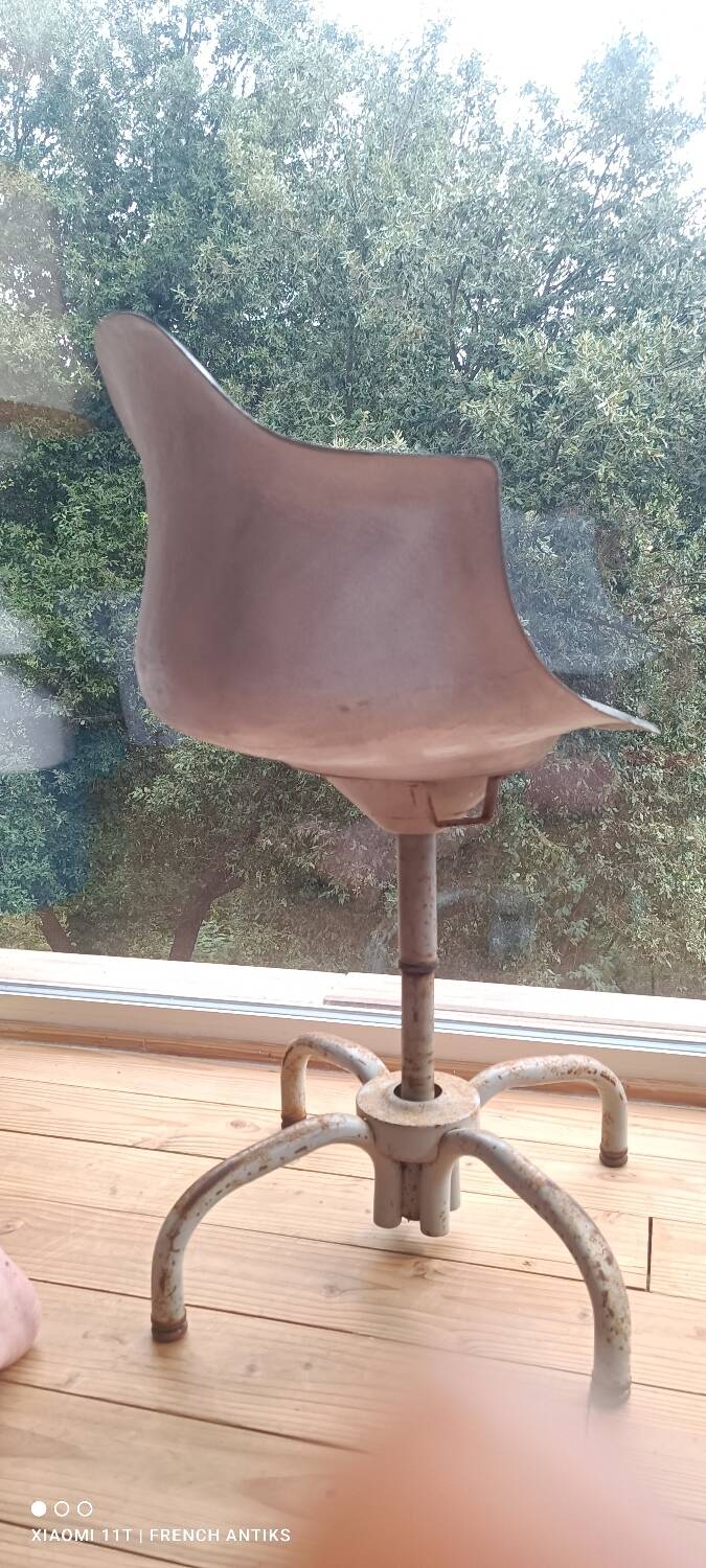 Rare industrial work chair from the 1960s