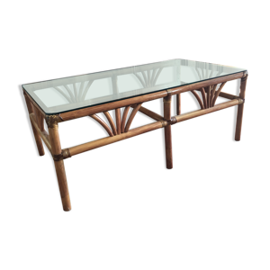 Table basse en bambou