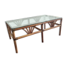 Bamboo and rattan coffee table