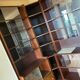 Wooden bookcase shelves