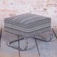 Set of Czech Bauhaus Armchair and Ottoman attributed to W. Gispen for Mücke-Melder, 1930s, Set of 2