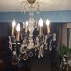 Grapevine chandelier NINETEENTH bronze and crystal