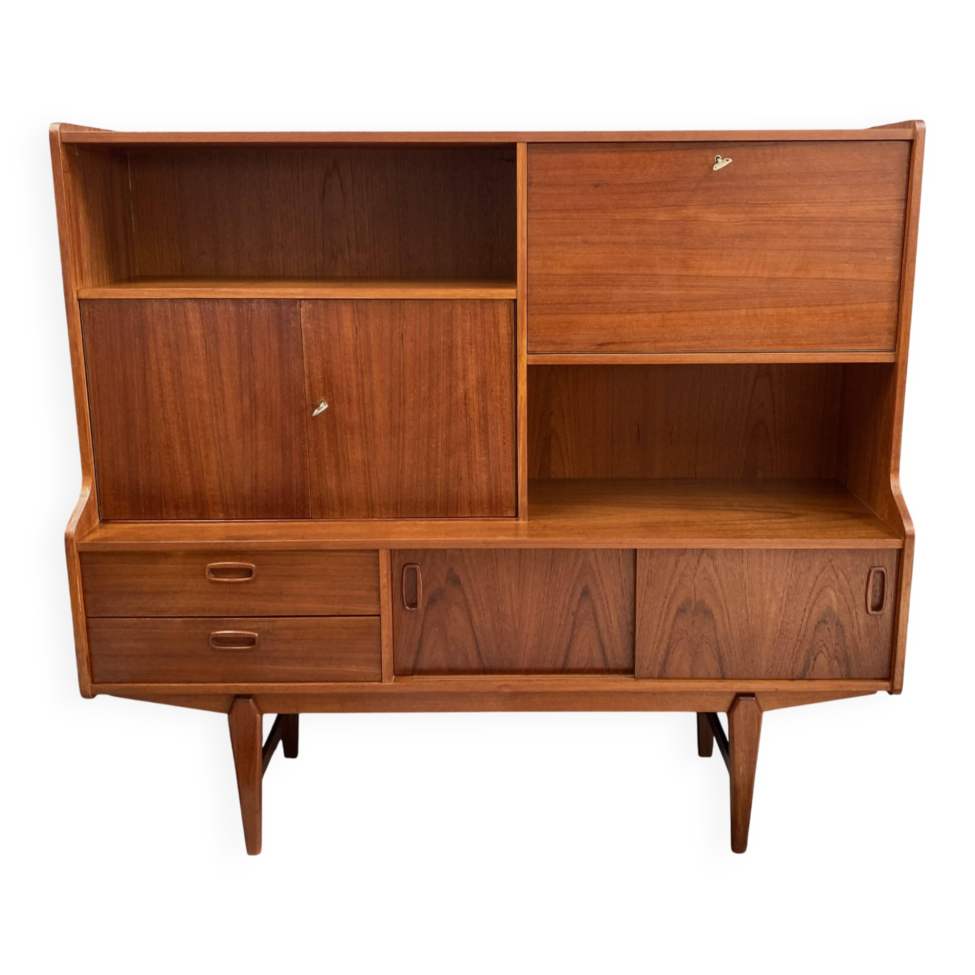 1960s teak high sideboard