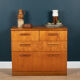 Restored Teak 1960s Retro 2 Drawer Over 3 Chest Of Drawers By Meredew