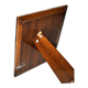 Old photo frame in wood and silver hallmark 800 - guilloche frame 16x20.5