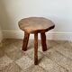 Midcentury brutalist rustic primitive side table by Wanderwood, England.
