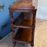 antique mahogany three-tiered étagère