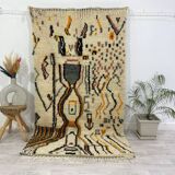 Handmade Moroccan Berber carpet 242 x 136 CM