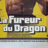 Original movie poster "The Fury of the Dragon" 1974 Bruce LEE, Chuck Norris...