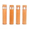 4 rattan columns
