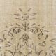 Vintage Cream & Brown Turkish Handmade Rug, 149x252Cm
