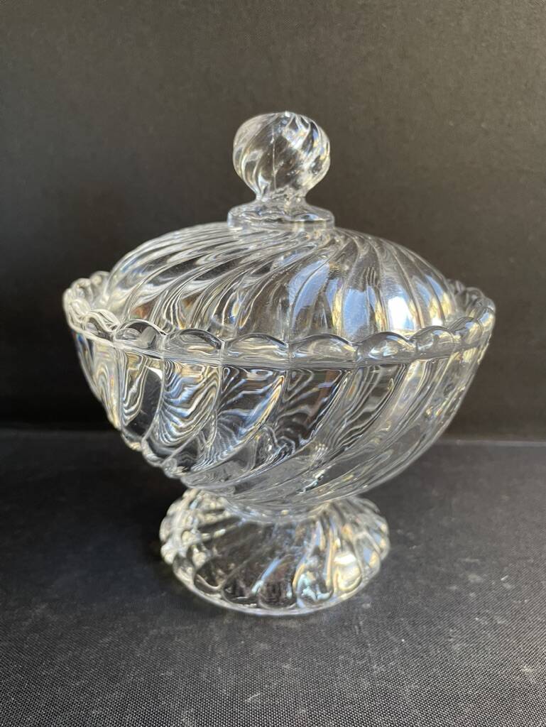 Baccarat Bamboo Twisted Sugar Bowl