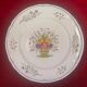 Set of 3 decorative plates Faience by Pornic Bouquets rooster bird 24,5 cm
