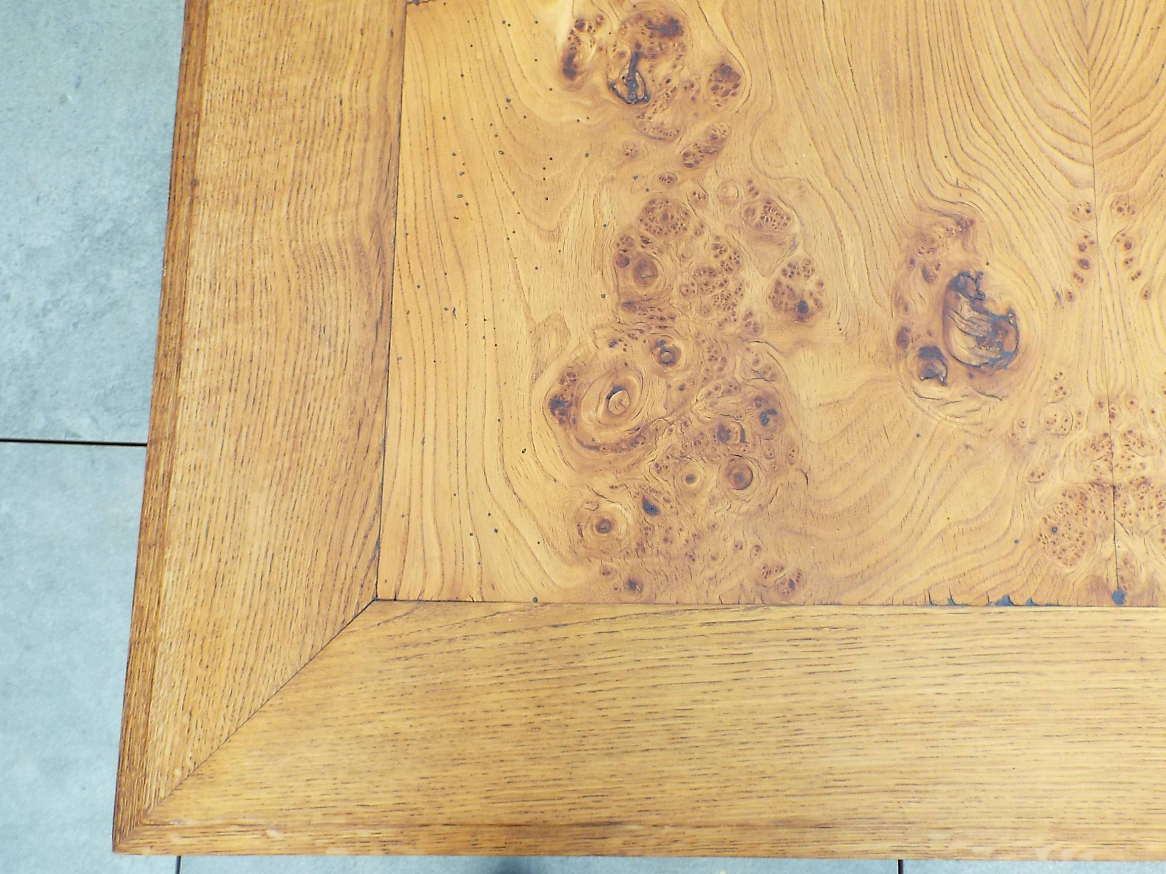 Square wooden coffee table