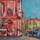 Impressionist painting "Venice", oil on canvas by Olga Milunovic.