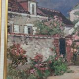 Painting Oil on canvas "French village " painter Valéry Sekret born 1950 Russian dimension: 40x60cm