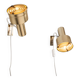 Pair of adjustable wall lamps designed by Per Sundstedt for Kosta Lampan