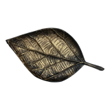 Black and gold leaf empty pocket