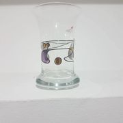 Nagel Vase Exclusive Design, hand-blown transparent glass, Germany, 1980s.