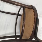 Old curved wooden chair
