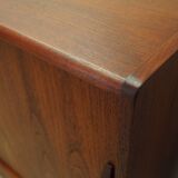 Buffet haut en teck, design danois, années 1970, fabriqué par ES Møbler