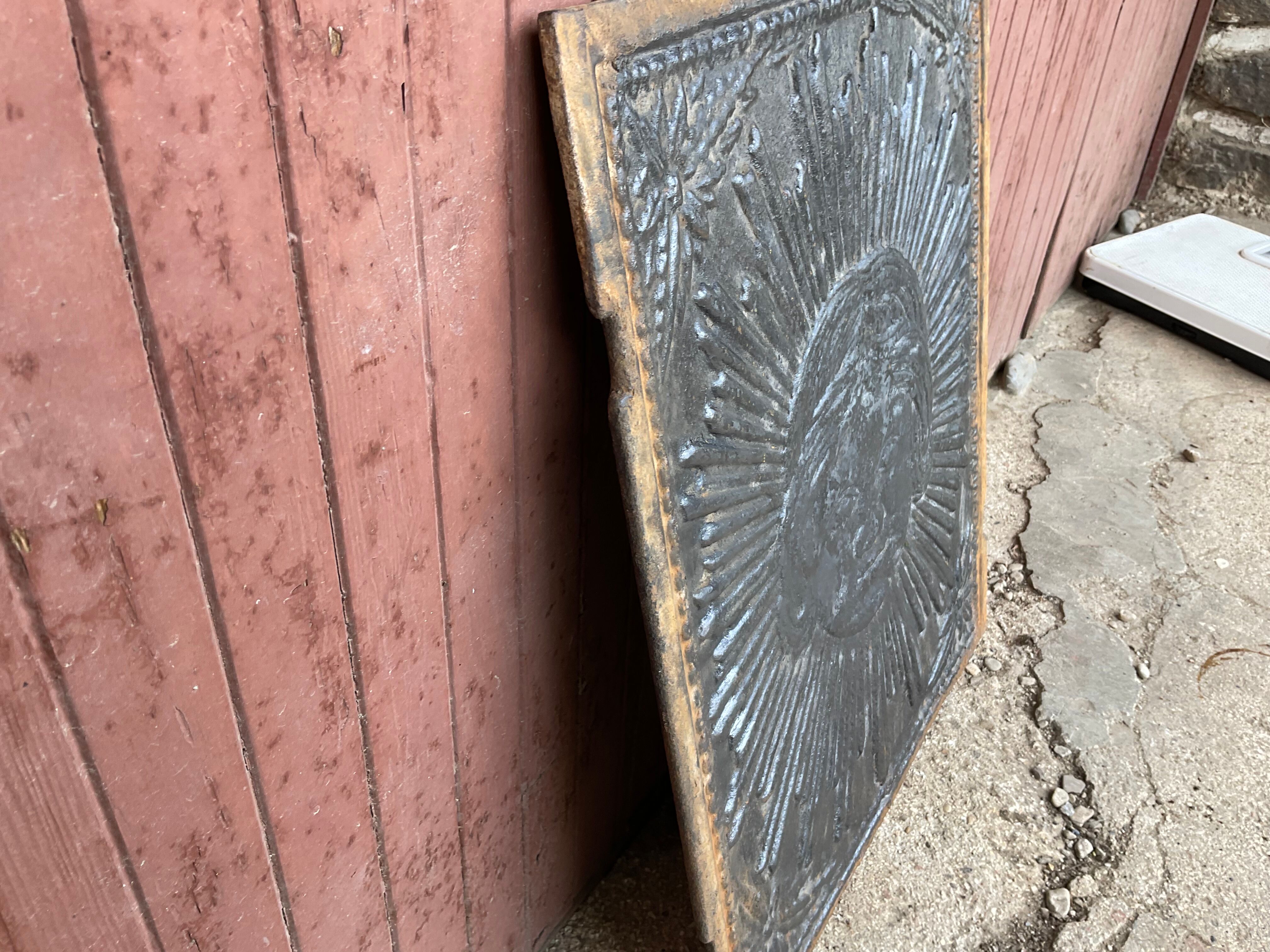 Fireplace plate
