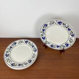 Set de 6 assiettes plates Churchill England, motif  fleur, 1970