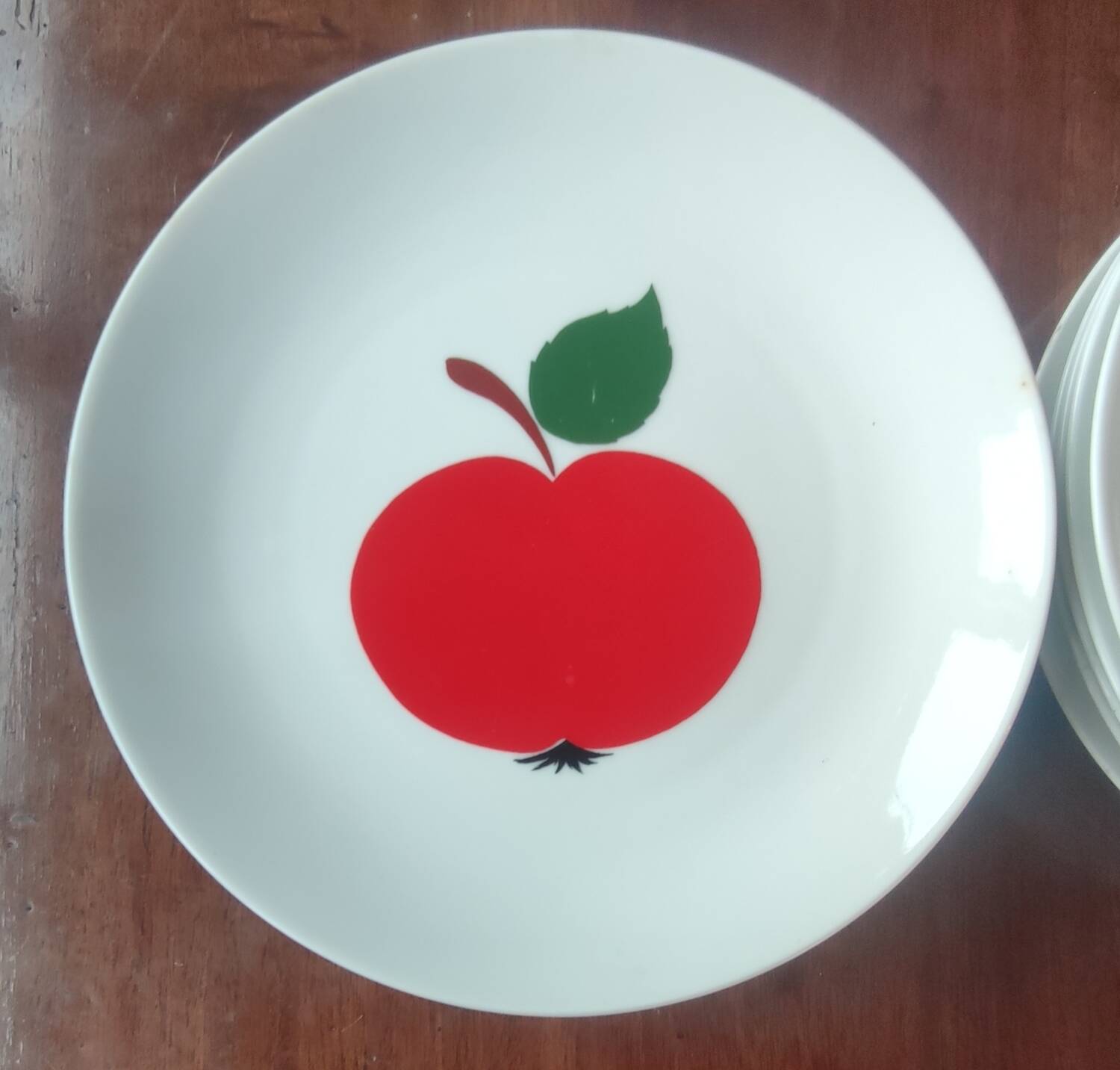 12 Vintage Plates Red Apple Decor Weiden Bavaria Seltmann/West Germany