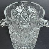 Cut crystal ice bucket