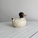 Duck mustard pot, kitchen decor, small jam pot.