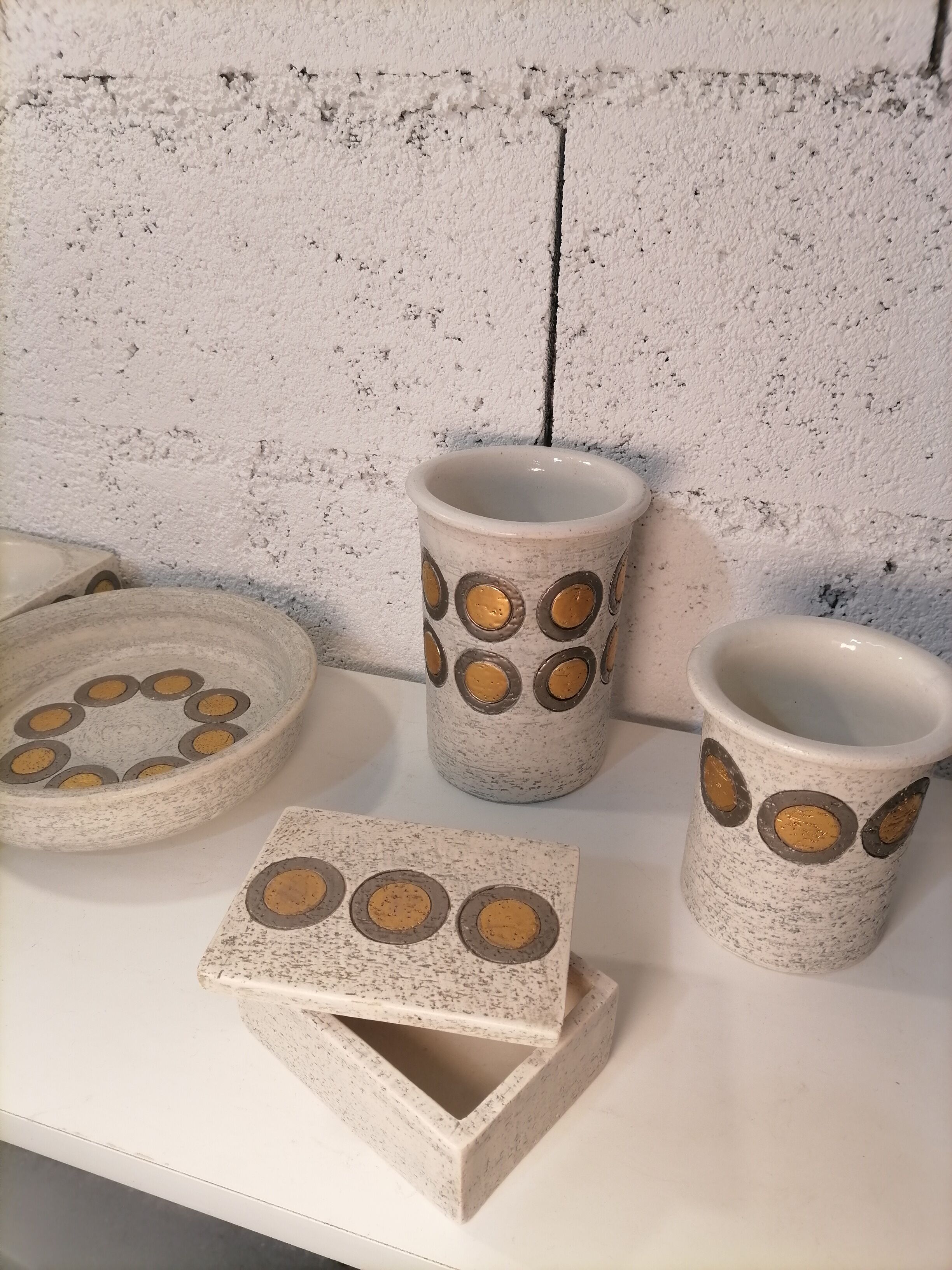 Bitossi Golden Ceramic Lot 1960