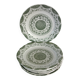 8 fine earthenware dessert plates