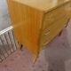 Commode trois tiroirs vintage années 60 pieds compas