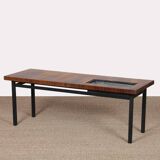 Vintage coffee table in rosewood with a planter, 1960.
