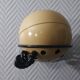 Vintage wall lamp design Eyeball metal beige & black 1970s