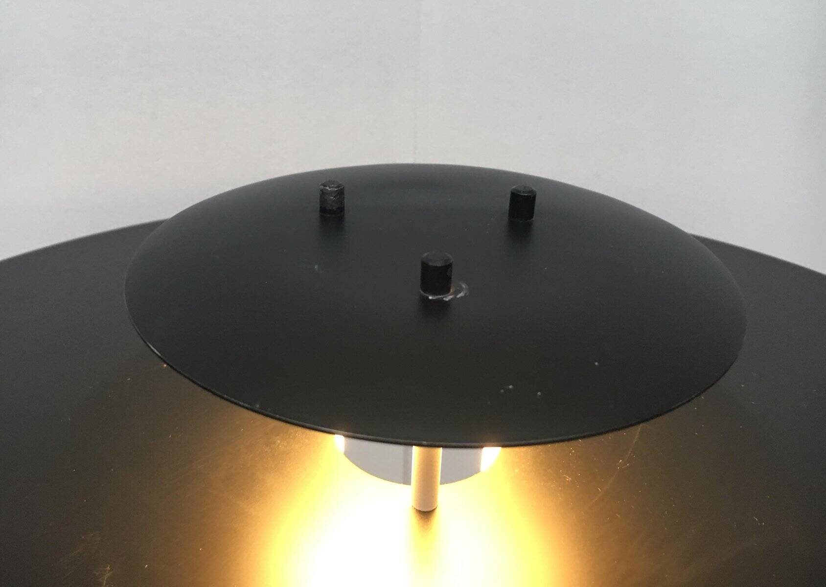 Lampe de table métallique danoise vintage de Frandsen