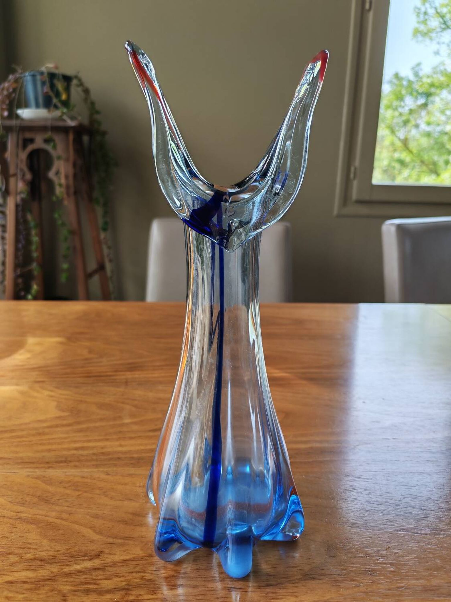 Vase vintage en verre de Murano