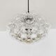 Large Mid Century Modern bubble pendant lamp by Helena Tynell for Glashütte Limburg