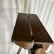 Large wooden painter's step ladder, patinated, 20th century
