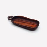 Empty pocket in olive wood