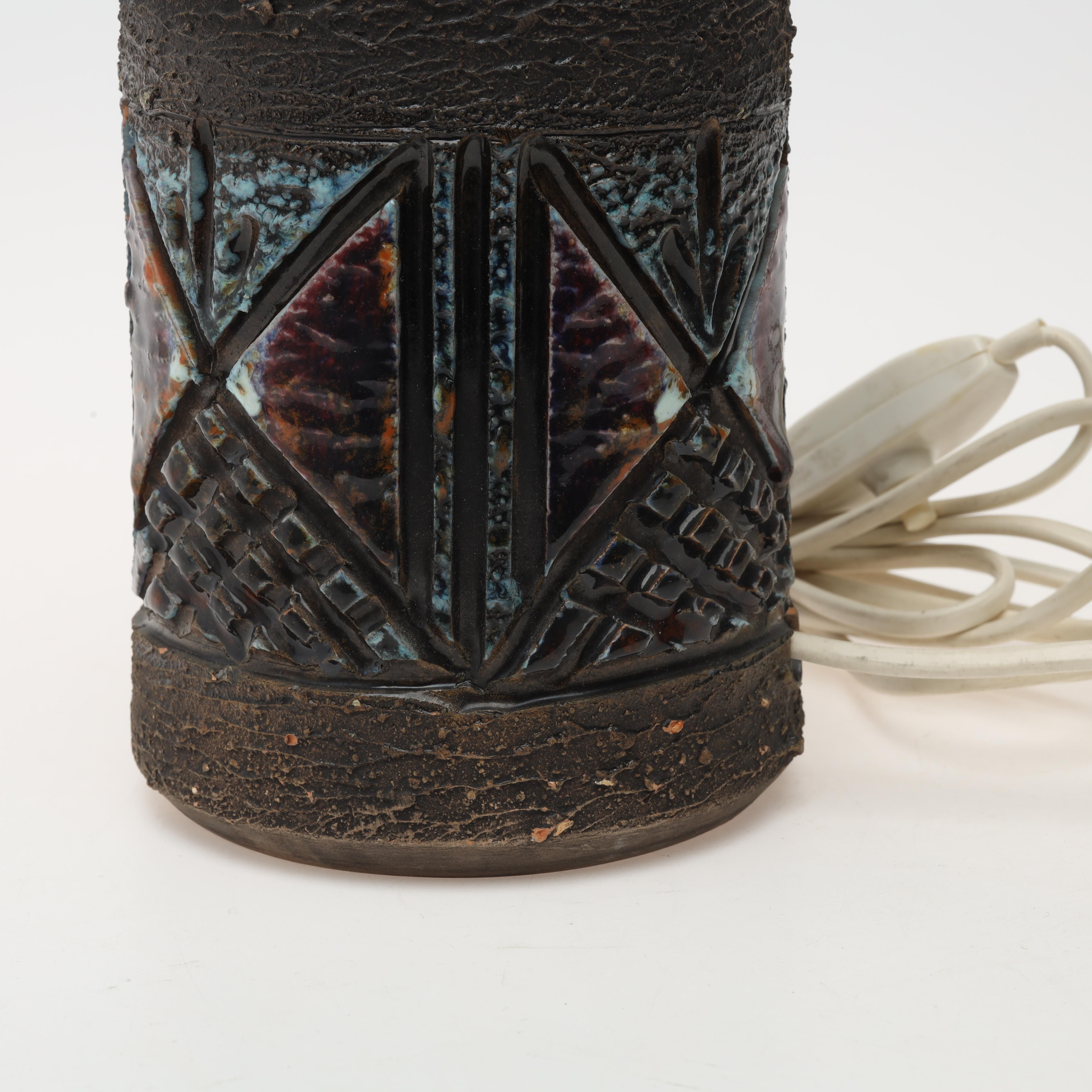 Table lamp from the Tiglmans workshop, ceramic, Sweden 1960, signed.
