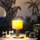 Modernist cubist Building table lamp by Curtis Jere