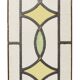 Art Deco Geometric Stained Glass Window 85x24cm