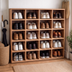 Solid wood workshop cabinet with compartments