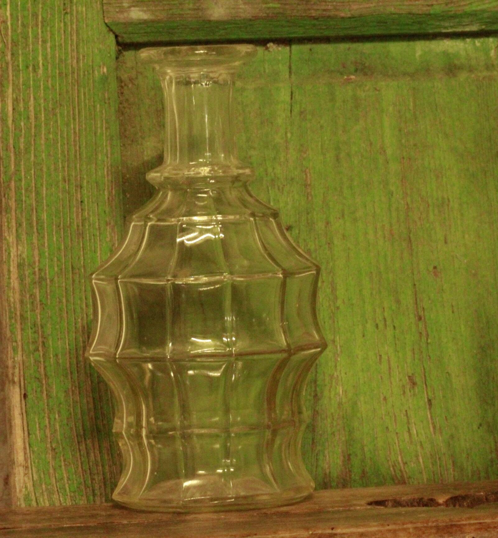 Old glass carafe